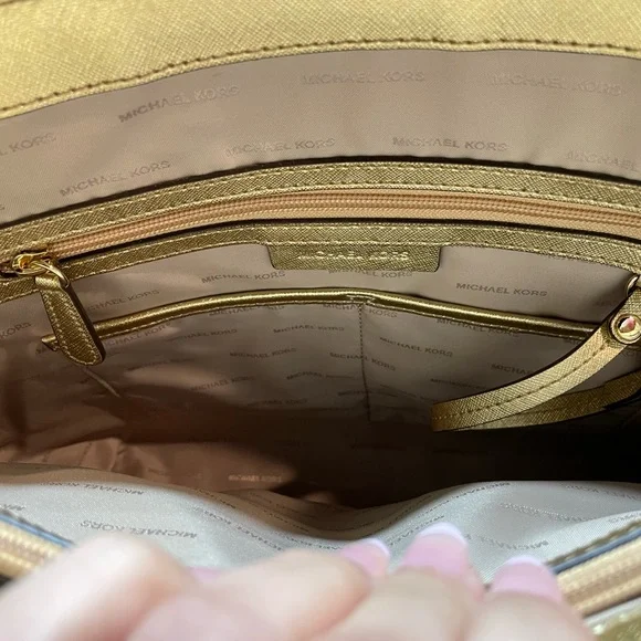 Michael Kors Shimmering Gold Tote - Picture 7 of 7